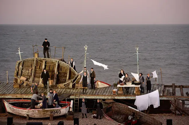 Peter Grimes, performed on the beach at Aldeburgh.