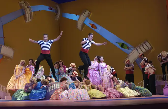 Gilbert and Sullivan's The Gondoliers at the English National Opera.