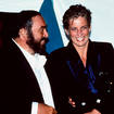 Luciano Pavarotti and Princess Diana