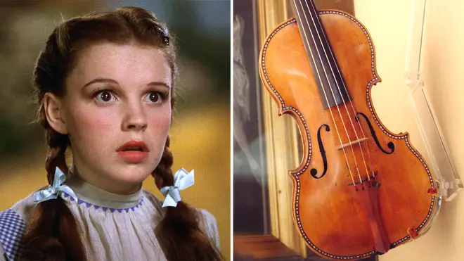 308-year-old Stradivarius violin played on ‘Wizard of Oz’ could sell for record £14 million (pictured violin is a different Stradivarius)