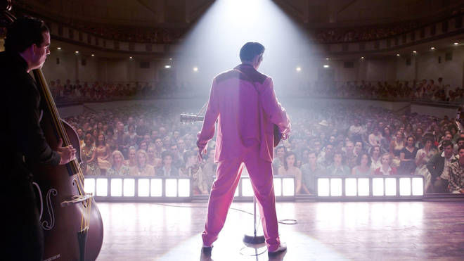 Butler on stage as Elvis Presley