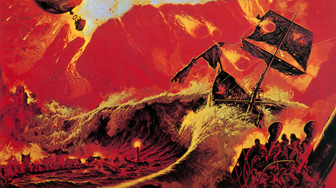 क्राकाटोआ, जावा के पूर्व - जहाज के कप्तान हैनसन के बारे में 1968 की एक फिल्म में एक अप्रत्याशित ज्वालामुखी विस्फोट का सामना करना पड़ा