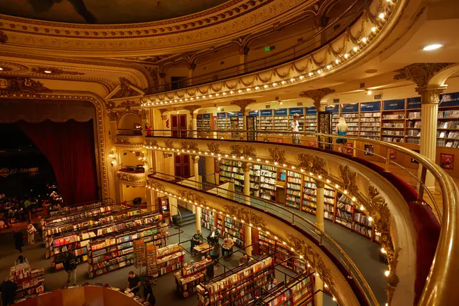 A history music and books at El Ateneo Grand Splendid