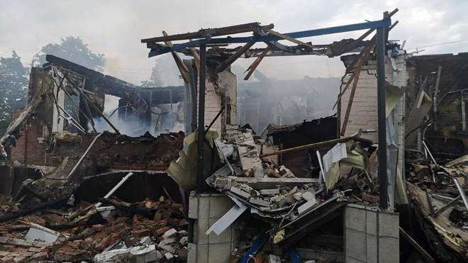 A music school was destroyed by Russian forces this weekend