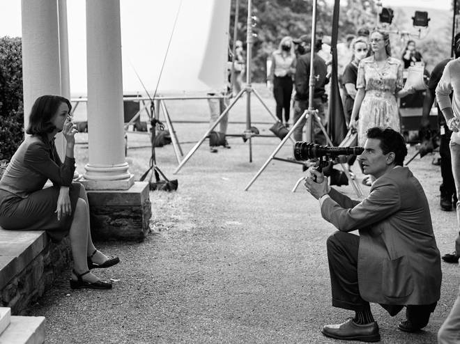 Carey Mulligan as Felicia Cohn Montealegre and Bradley Cooper as Leonard Bernstein