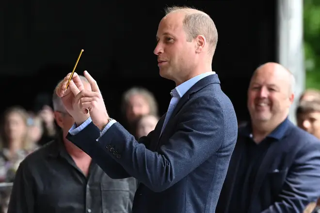 Prince William conducts the Welsh Pops Orchestra in Platinum Jubilee rehearsal