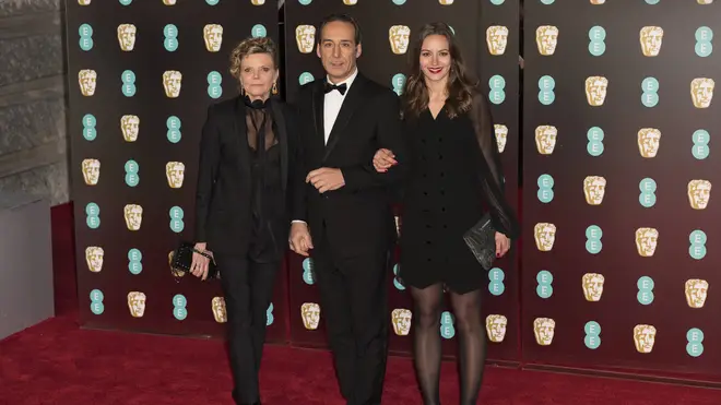 Alexandre Desplat with his wife Dominique and their daughter Antonia