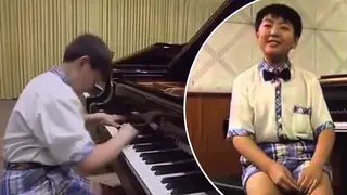 Pianist Lang Lang aged 12