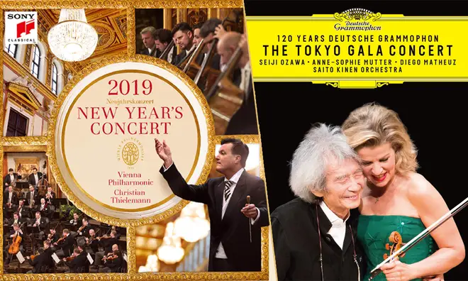 New Releases: New Year's Concert 2019 – Vienna Philharmonic & Christian Thielemann, 120 Years of Deutsche Grammophon: The Tokyo Gala Concert – Seiji Ozawa & Anne-Sophie Mutter