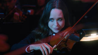 Elliot Page plays the violin as Vanya Hargreeves in season 1 of The Umbrella Academy.