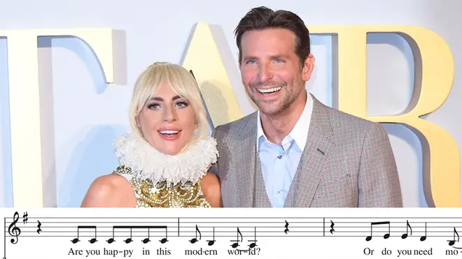 Lady Gaga and Bradley Cooper attend the UK premiere for A Star Is Born