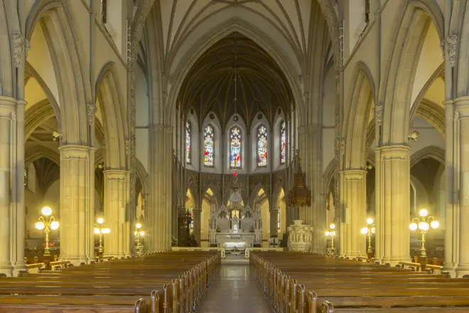 Be Thou My Vision has Irish origins – pictured, Letterkenny cathedral in Donegal, Ireland