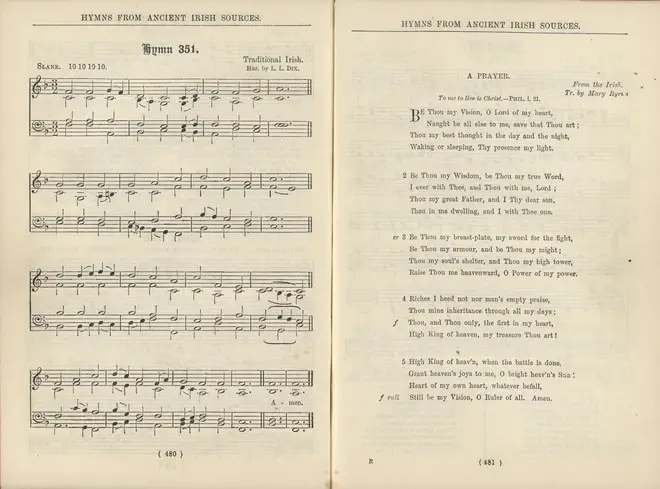 The lyrics to 'Be Thou My Vision' date back to 6th century Ireland