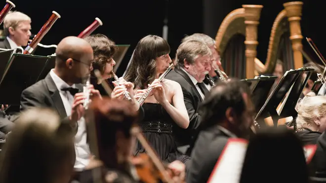 Orchestra performing in concert