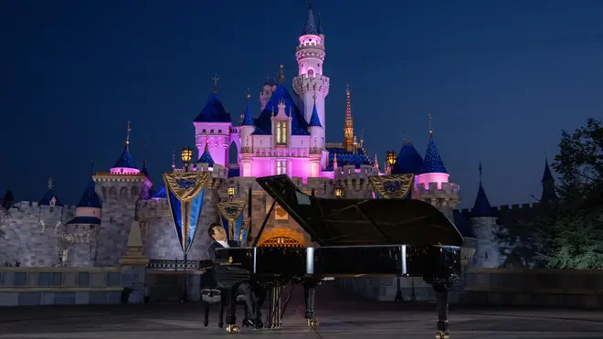 Acclaimed pianist Lang Lang launches his new album The Disney Book, filming the music video for his new single ‘Feed the Birds’ at sunrise in front of Sleeping Beauty Castle at Disneyland Park in California.