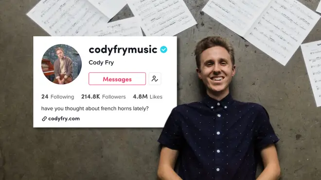 Cody Fry writes orchestral music, makes jokes about adding more French Horns to scores, and has over 200,000 followers on TikTok