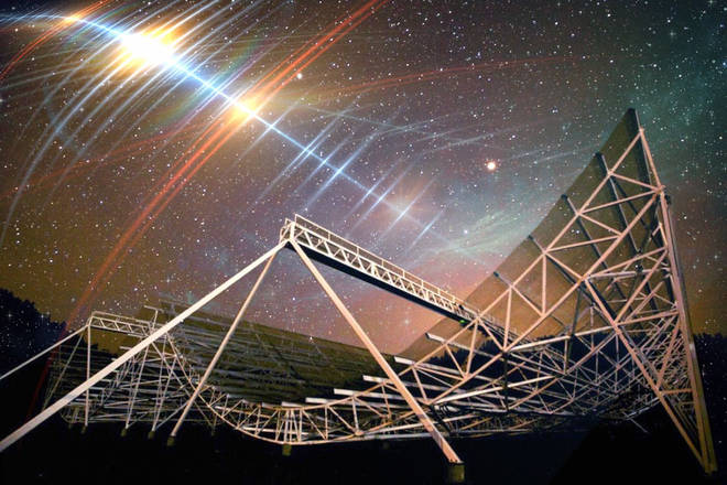 MIT astronomers report that a Canadian radio telescope has picked up strange signals from several billion light-years away
