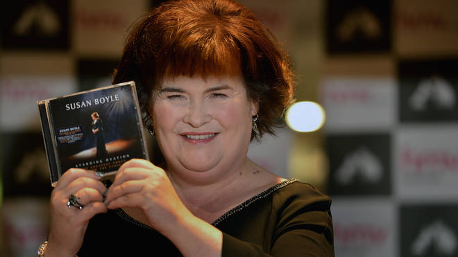 Susan Boyle with her album 'Standing Ovation'