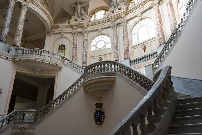 The interior of the National Theater in Havana, Cuba