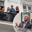 President Obama was treated to an impromptu concert outside his hotel in Denmark