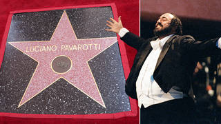 A star dedicated to the late, great tenor, Luciano Pavarotti, has been unveiled on Hollywood Boulevard.