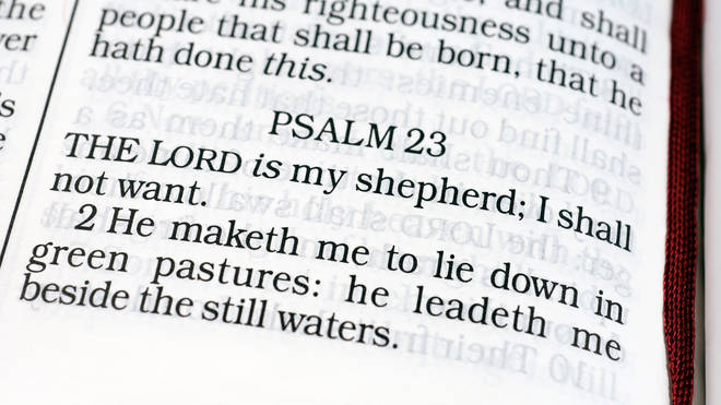 Psalm 23 from the Book of Psalms in the Bible