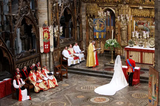 'Love Divine, All Love Excelling' was played at the wedding of William, Prince of Wales, and Catherine, Princess of Wales at Westminster Abbey on 29 April 2011