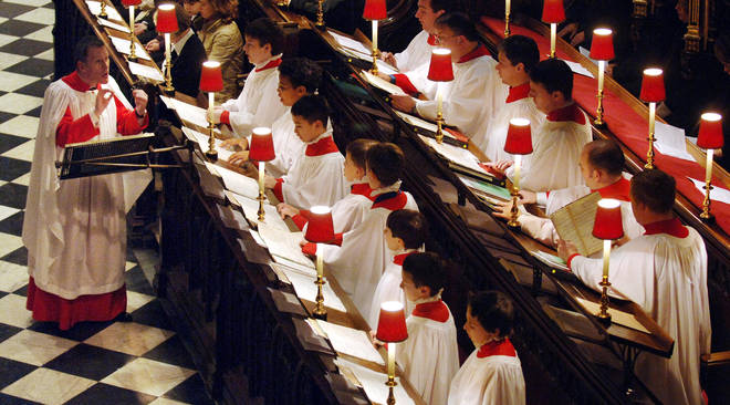 The Choir of Westminster Abbey, led by music director James O’Donnell.