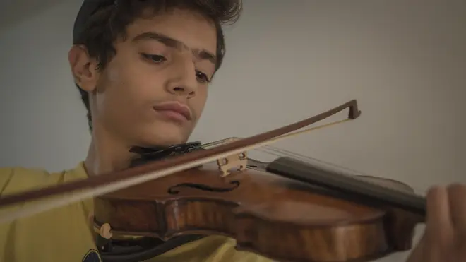 Self-taught violinist