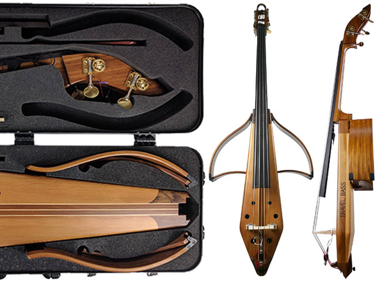 This portable double bass breaks into separate pieces – so you can
