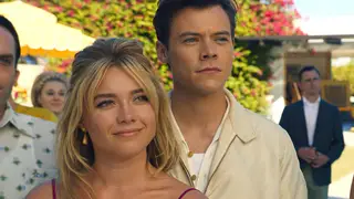 Harry Styles and Florence Pugh star in new psychological thriller Don't Worry Darling.