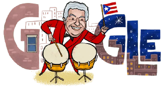 Tito Puente is honoured in today’s Google Doodle, marking US Hispanic Heritage Month