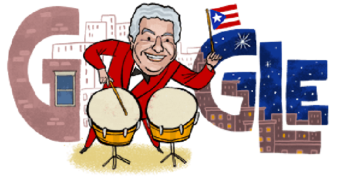 Tito Puente is honoured in today’s Google Doodle, marking US Hispanic Heritage Month