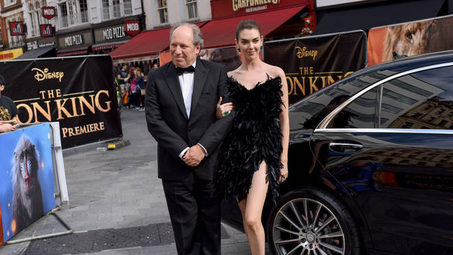 Hans Zimmer and Zoë Zimmer attend the European Premiere of Disney's ‘The Lion King’ in 2019