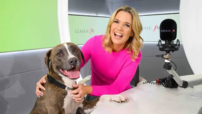 Classic FM’s Pet Classics: Charlotte Hawkins and Frank in the studio