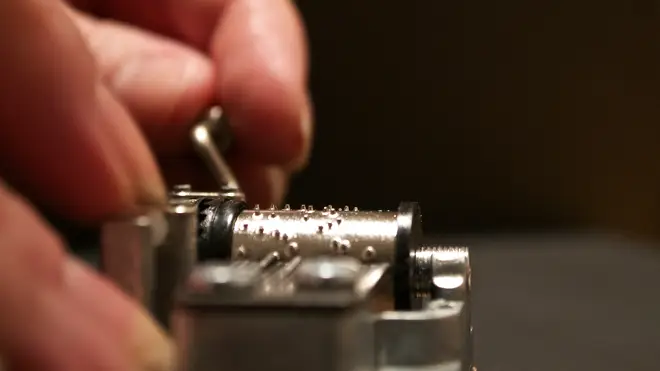 Pins on the cylinder of a music box