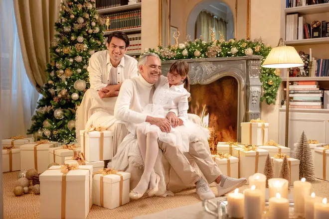 Andrea Bocelli sings ‘Feliz Navidad’ with son and daughter in heart-warming Christmas trio