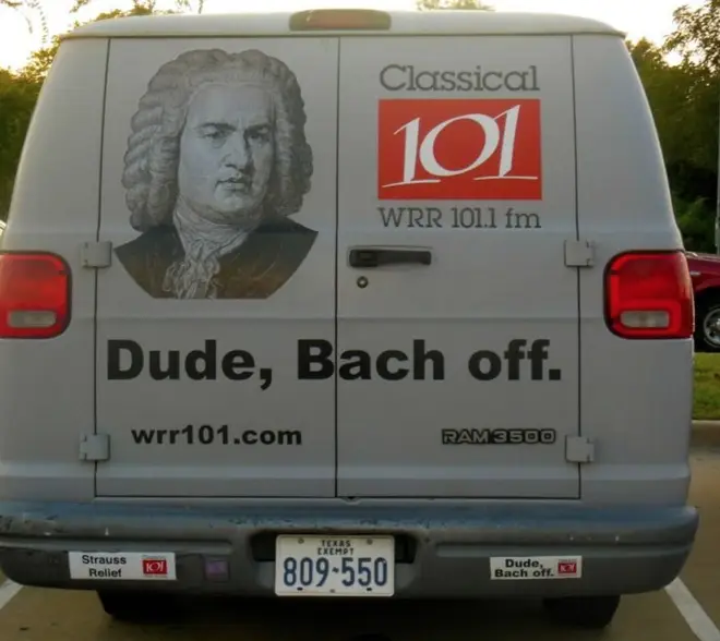 Dude, Bach off my car