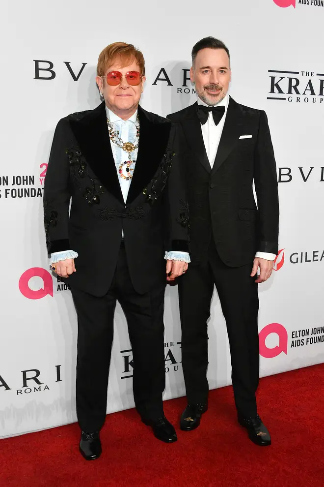 Elton John and David Furnish attend AIDS Foundation's 17th Annual Benefit