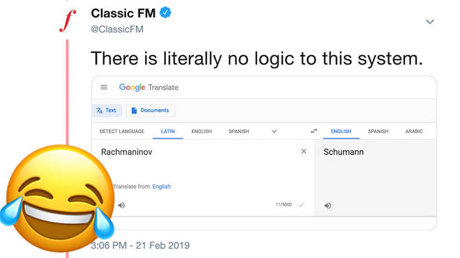 We tried putting composers' names into Google Translate – and here's what  happened - Classic FM