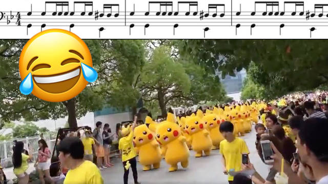 Pikachu march soundtracked by the Imperial March