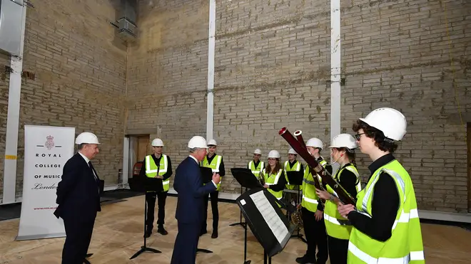 Royal College of Music windband performs for HRH The Prince of Wales