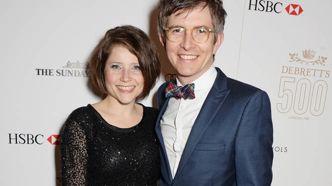 Gareth Malone with his wife, Becky at Debrett's 500 Event