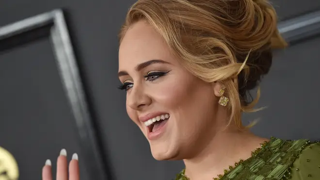 Adele at the 59th GRAMMY Awards