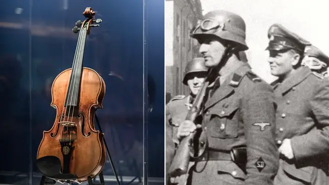 A Stradivarius violin (not pictured) has been found 78 years after it was looted by Nazi soldiers