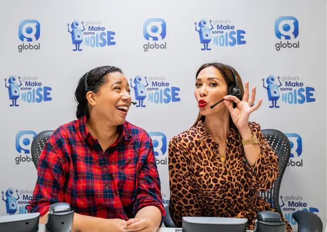 Smooth Classics' Margherita Taylor and Myleene Klass take donations on Make Some Noise Day