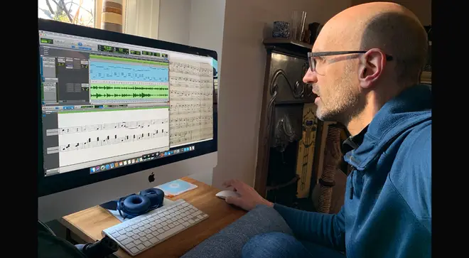 Steve Castle creating a digital recording of the waltz