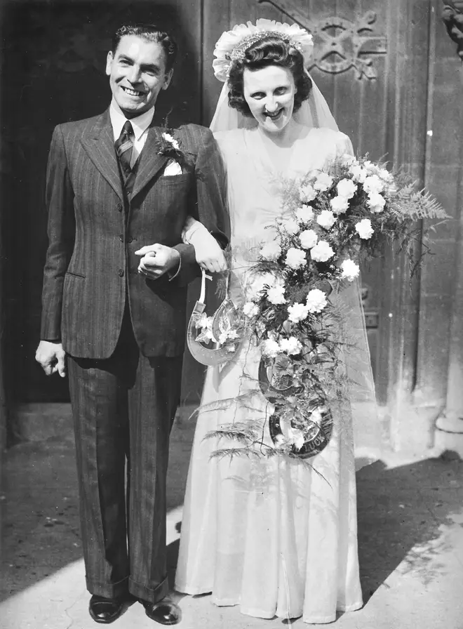 Stan and Violet on their wedding day