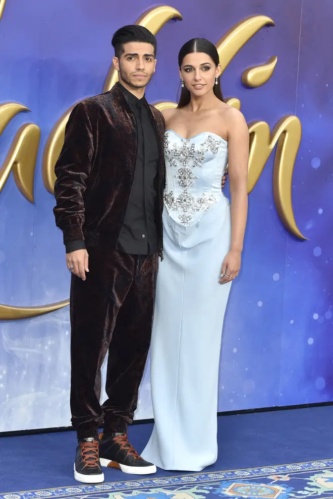 Mena Massoud and Naomi Scott attend the European Gala of 'Aladdin'