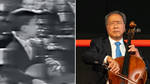 Yo-Yo Ma in 1962 and 2022 playing in honour of President John F. Kennedy